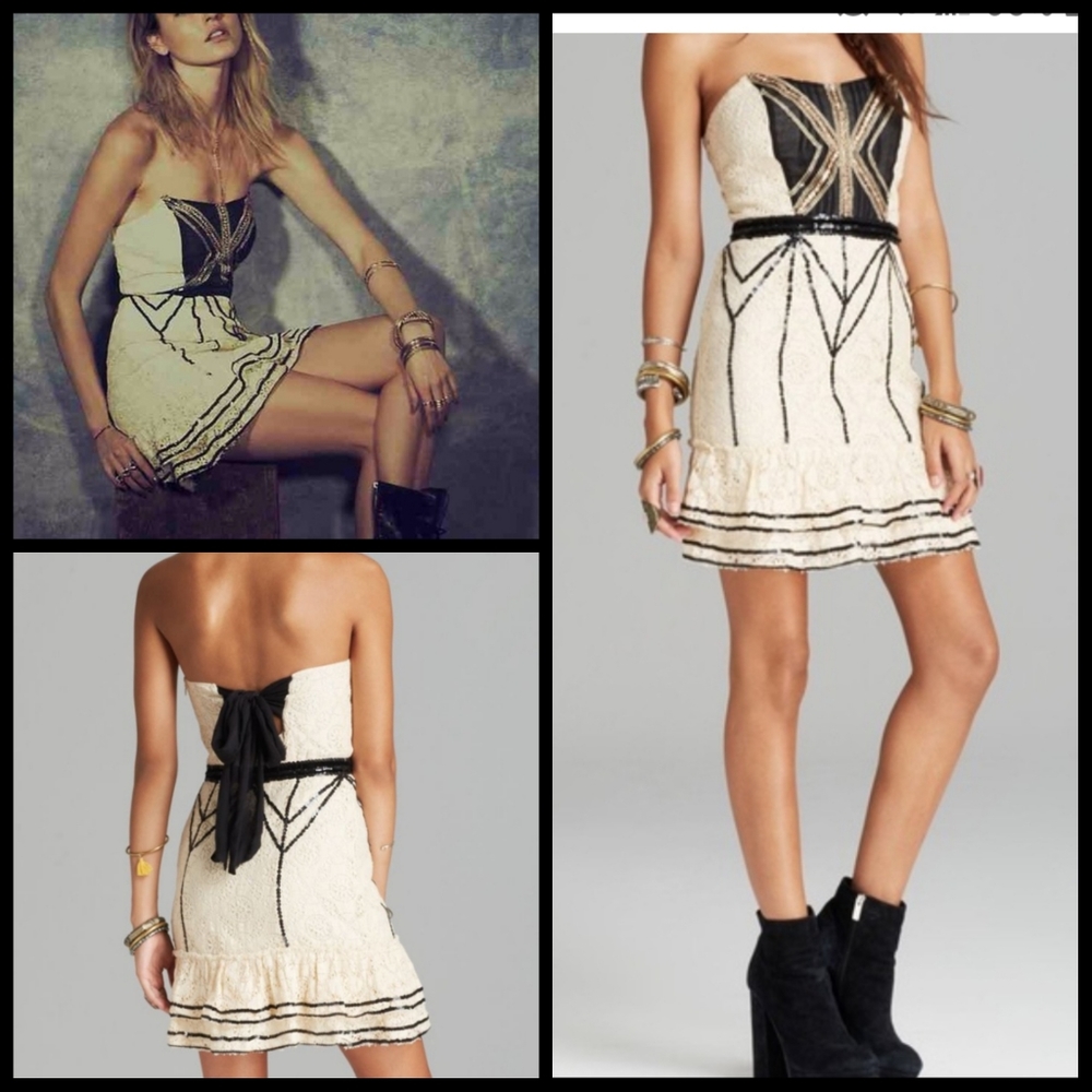 Free People Lace croquette dress